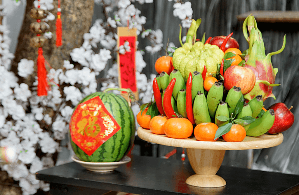 Một số ý tưởng sắp xếp mâm ngũ quả ngày Tết 2026 - 2